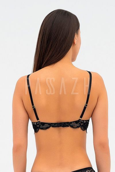Бюстгальтер из пуш-ап Effetto Lingerie KRISTINA 020 136 08 75B піон / чёрный с пионом 158706 фото