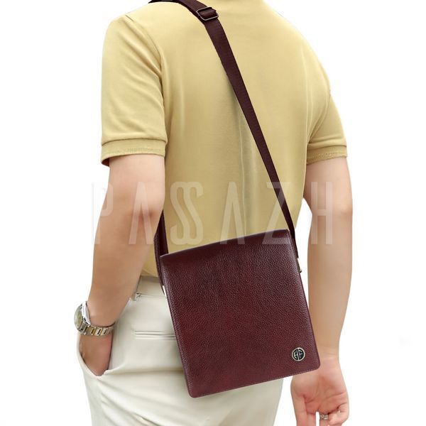 Чоловіча сумка через плече шкіряна Hammonds Flycatcher SB1159 Brown Коричневий (SB1159 BRN) SB1159 BRN фото