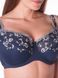 Комплект спідньої білизни жіночої Chantamely 7102 85D/XL синій 104059 фото 1