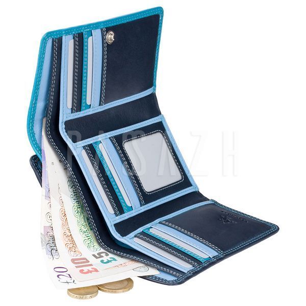 Кошелек женский Visconti RB43 Bora c RFID Blue Multi (RB43 BLUE M) RB43 BLUE M фото