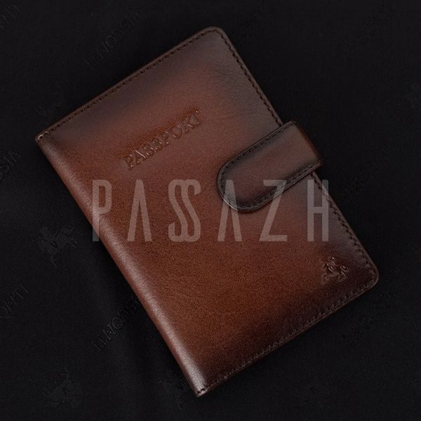 Шкіряна обкладинка для паспорта Visconti AT74 Blake Burnished Tan (AT74 B/TAN) AT74 B/TAN фото