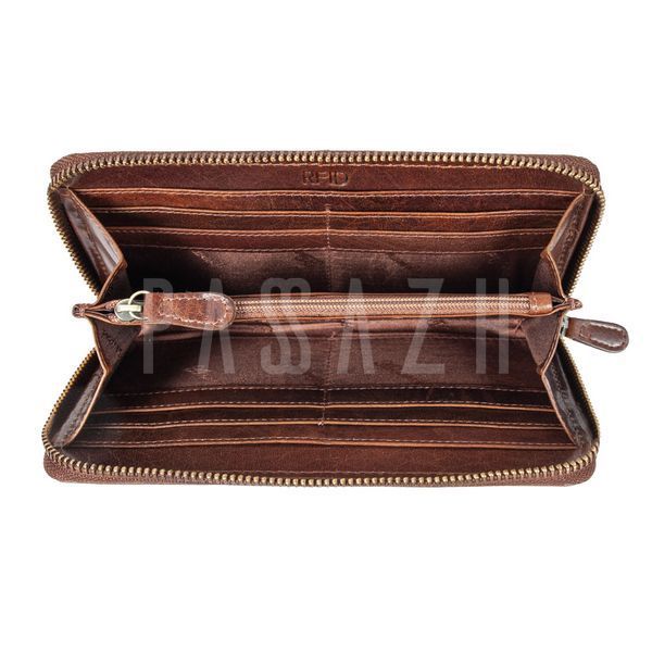 Гаманець жіночий Ashwood T90 Chestnut Каштановий (T90 CHESTNUT) T90 CHESTNUT фото