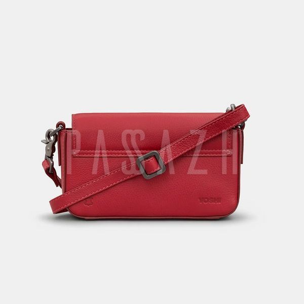 Женская кожаная сумка Yoshi YB260 Palmer Cherry Red (YB260 86) YB260 86 фото