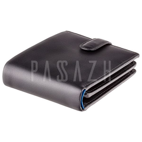Гаманець чоловічий Visconti PM102 Leonardo із RFID Black Blue (PM102 BLK/BLUE) PM102 BLK/BLUE фото