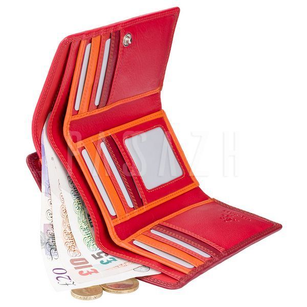 Кошелек женский Visconti RB43 Bora c RFID Red Multi (RB43 RED M) RB43 RED M фото