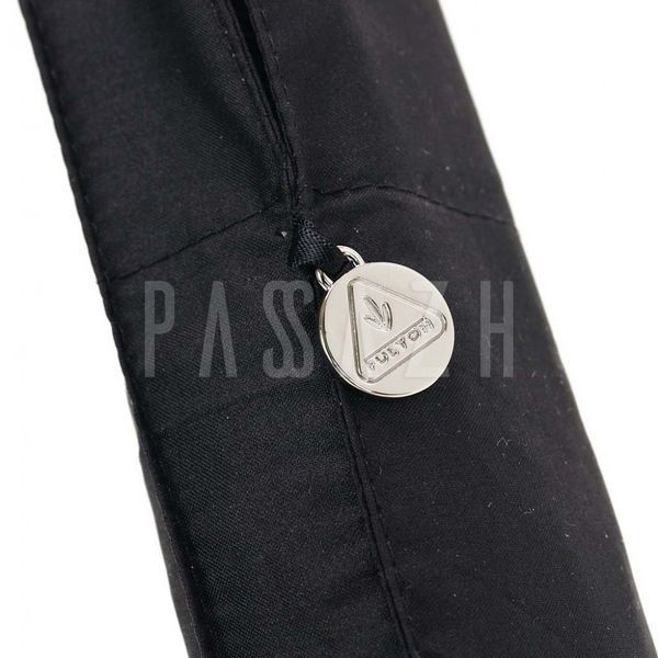 Парасоля унісекс Fulton Miniflat-1 L339 Black Чорний (L339-000076) L339-000076 фото
