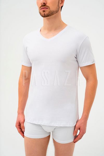 Футболка чоловіча Cornette 201 NEW 4-5XL 4XL біла 96225 фото