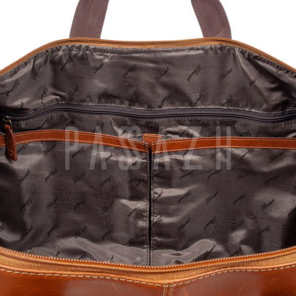 Чоловіча дорожня сумка Ashwood 8150 Tan Рудий (8150 TAN) 8150 TAN фото