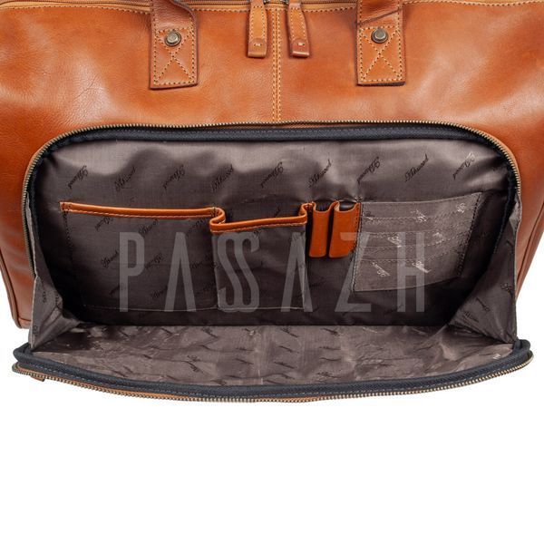 Чоловіча дорожня сумка Ashwood 8150 Tan Рудий (8150 TAN) 8150 TAN фото