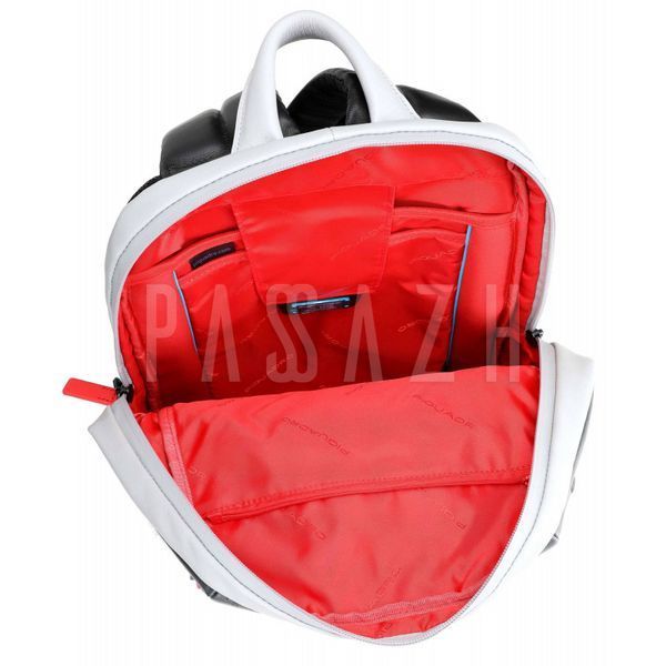 Рюкзак для ноутбука мужской кожаный 17 л Piquadro Urban/Grey-Black Серый (CA3214UB00_GRN) CA3214UB00_GRN фото