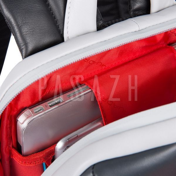 Рюкзак для ноутбука мужской кожаный 17 л Piquadro Urban/Grey-Black Серый (CA3214UB00_GRN) CA3214UB00_GRN фото