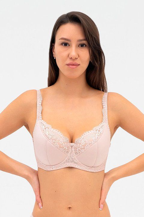 Бюстгальтер с полупоролоновой чашкой Effetto Lingerie Sofia 011 12B 03 75E серебряный пионовый 157511 фото