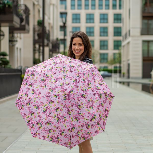 Парасолька жіноча Fulton L354-041161 Minilite-2 Pink Floral Рожеві квіти (L354-041161) L354-041161 фото