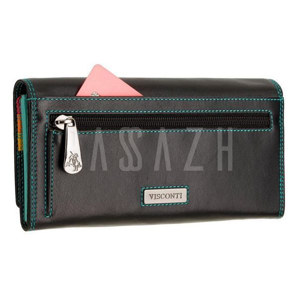Гаманець жіночий Visconti R11 Paloma c RFID Black/Rhumba (R11 BLK/RHUMBA) R11 BLK/RHUMBA фото