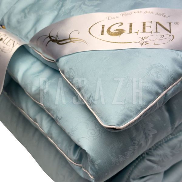 Одеяло из овечьей шерсти Iglen 51 220x240 см в жаккардовом дамаске демисезонная (22024051) IGL-51 фото