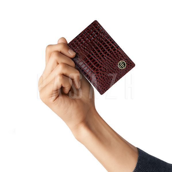 Кожаный картхолдер Hammonds Flycatcher CC606 Croc Brown Коричневый (CC606 CROC BR) CC606 CROC BR фото