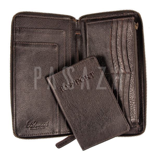 Портмоне дорожное Ashwood TW01 Brown Коричневый (TW01 BRN) TW01 BRN фото
