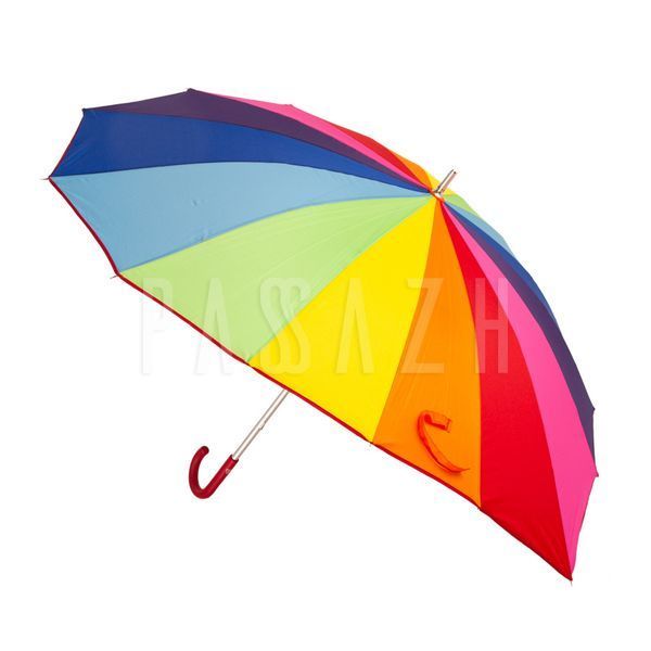 Парасолька жіноча Fulton L909-040416 Heart Walker-1 Rainbow Веселка (L909-040416) L909-040416 фото
