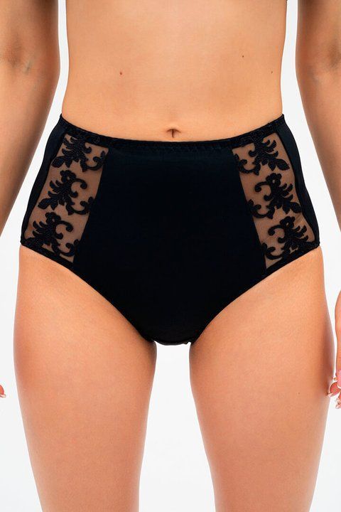 Трусы-миди женские Effetto Lingerie MARTINA 006 35 02 40/M чёрные 157457 фото