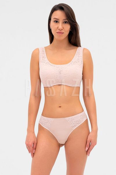 Бюстгальтер-топ с формованной чашкой Effetto Lingerie ALESSIA 007 19 03 75E серебряный пионовый 157460 фото