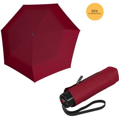 Парасолька Knirps T.020 Small Manual Dark Red UV Protection (Kn95 3020 1510) Kn95 3020 1510 фото