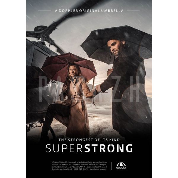 Зонт складной полный автомат Doppler Superstrong 7443163DSZ Черный 7443163DSZ фото