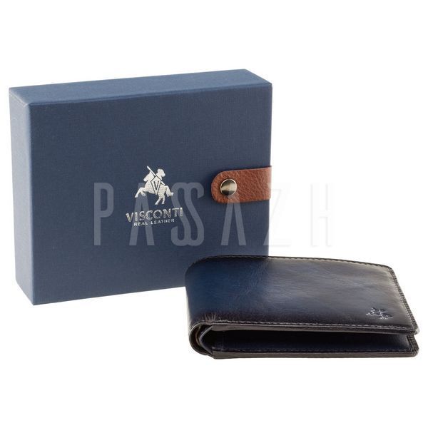 Кошелек мужской Visconti AT58 Milo c RFID Burnish Blue (AT58 BLUE) AT58 BLUE фото