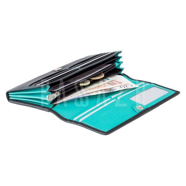 Кошелек женский Visconti CD21 Topaz Black Aqua (CD21 BLK/AQUA) CD21 BLK/AQUA фото