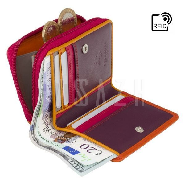 Кошелек женский Visconti RB53 Hawaii с RFID Orange Multi (RB53 ORG M) RB53 ORG M фото