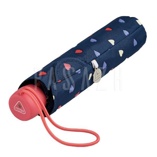 Парасолька жіноча Fulton L553-041239 Superslim-2 Ditsy Hearts Сердечки (L553-041239) L553-041239 фото