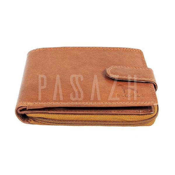 Кошелек кожаный мужской Ridgeback JBNC43MN Tan Рыжий (JBNC43 TAN) JBNC43 TAN фото