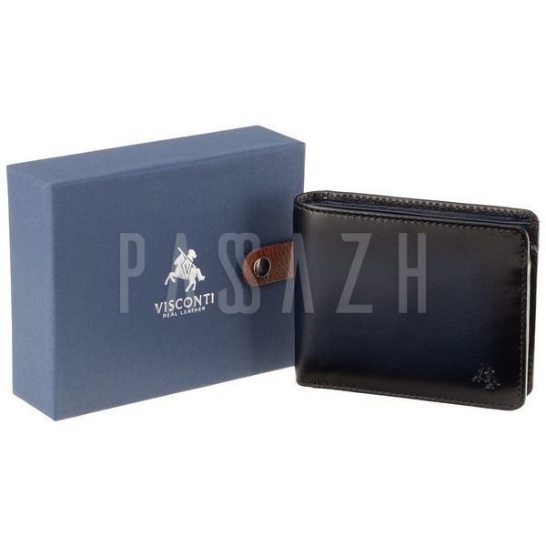 Портмоне чоловіче Visconti AT60 Arthur c RFID Burnish Blue (AT60 BLUE) AT60 BLUE фото