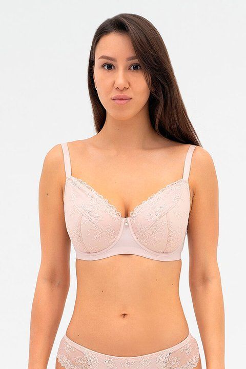 Бюстгальтер с полупоролоновой чашкой Effetto Lingerie ELLEN 001 12 03 80E серебряный пионовый 101099 фото