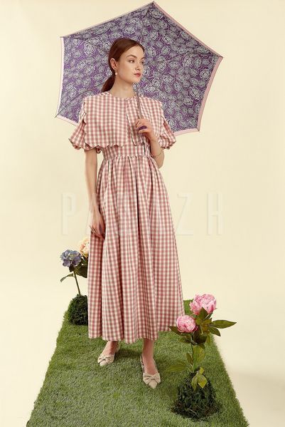 Парасолька жіноча Fulton L926 Curio-2 UV Sketchy Rose Ескіз троянди (L926-039991) L926-039991 фото