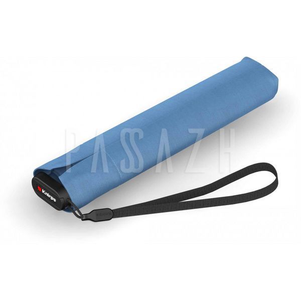 Зонт Knirps US.050 Ultra Light Slim Manual Light Blue Black UV Coating (Kn95 0050 2200) Kn95 0050 2200 фото