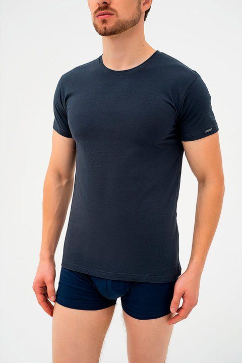 Футболка чоловіча Cornette 202 NEW 4-5XL 4XL графітова 96142 фото