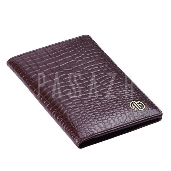 Шкіряна обкладинка для паспорта Hammonds Flycatcher PH602 Croc Brown Коричневий (PH602_CROC-PLN_BRN) PH602_CROC-PLN_BRN фото