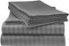 Простирадло натяжне Boston Сатин Iron Grey Stripe 80x190 см (PNSSA819) PNSSA182 фото 1