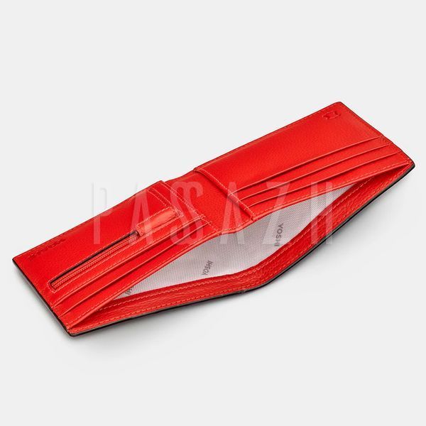 Мужской кожаный кошелек Yoshi Y2378 Black/Red (Y2378 17 19) Y2378 17 19 фото