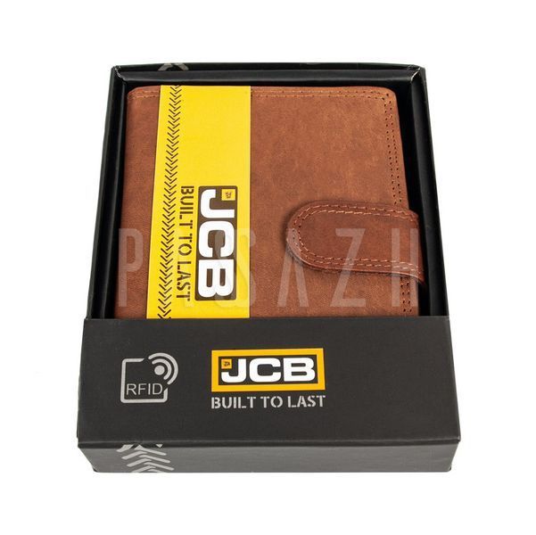 Кошелек кожаный мужской JCB NC36MN Tan Рыжий (JCB NC36MN TAN) JCB NC36MN TAN фото