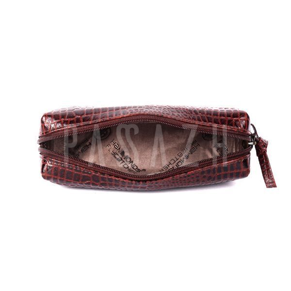 Косметичка чохол шкіряна Hammonds Flycatcher UC501 Croc Brown Коричневий (UC501 CROC BR) UC501 CROC BR фото