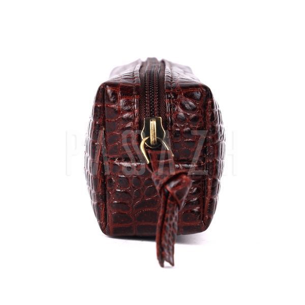 Косметичка чохол шкіряна Hammonds Flycatcher UC501 Croc Brown Коричневий (UC501 CROC BR) UC501 CROC BR фото