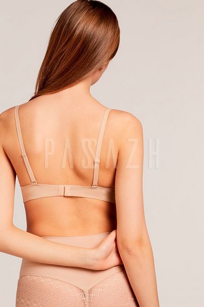 Бюстгальтер-бралет з формованою чашкою Gisela 365 70C бежевий 102056 фото