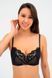 Бюстгальтер с полупоролоновой чашкой Effetto Lingerie KRISTINA 020 375 08 80D піон / чёрный с пионом
