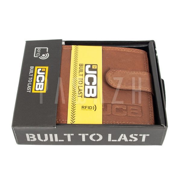 Кошелек мужской кожаный JCB NC42MN Tan Рыжий (JCB NC42MN TAN) JCB NC42MN TAN фото