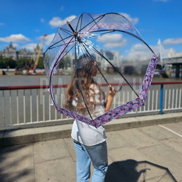 Зонт-трость женский Fulton L866 Birdcage-2 Luxe Digital Blossom Цветок (L866-037768) L866-037768 фото