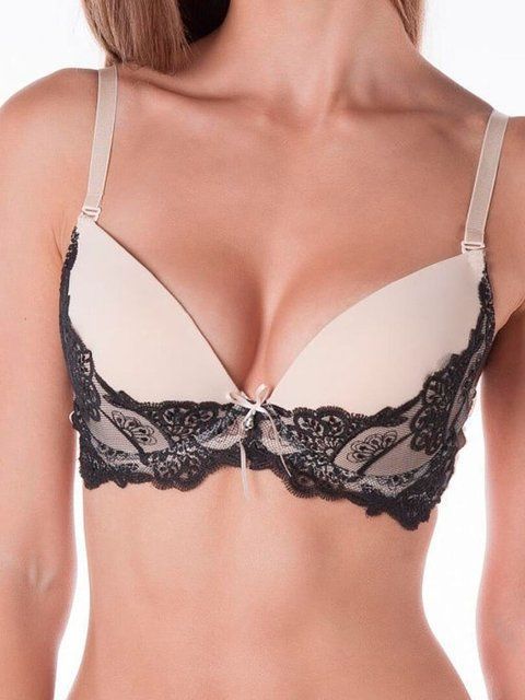 Комплект спідньої білизни жіночої Chantamely 3005 80C/L бежево-чорний 103966 фото