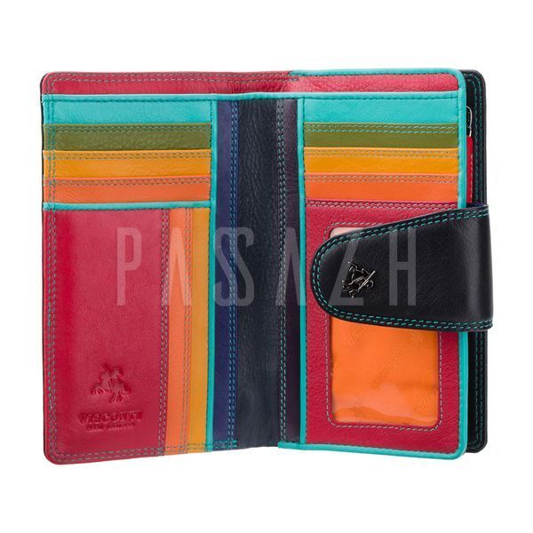 Кошелек женский Visconti SP30 Ylang c RFID Black Multi (SP30 BLK M) SP30 BLK M фото