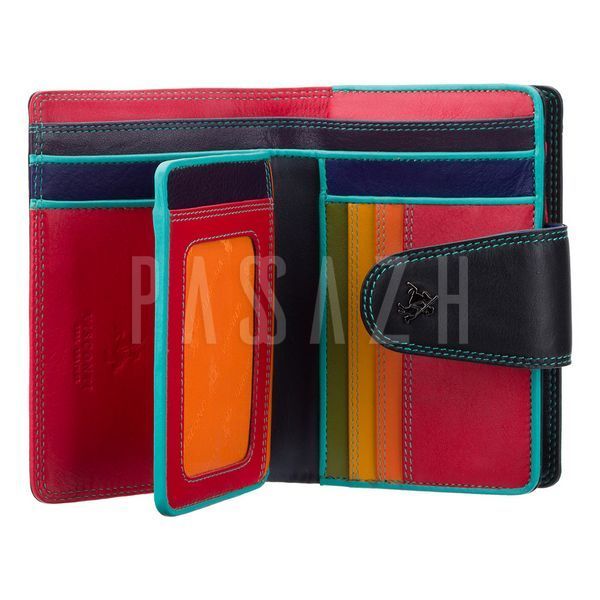 Гаманець жіночий Visconti SP31 Poppy RFID Black Multi (SP31 BLK M) SP31 BLK M фото