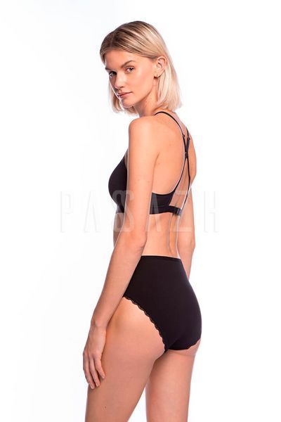 Набір трусів-міді жіночих 2 шт Lama VIS1562MD M чорно-бежеві 159905 фото